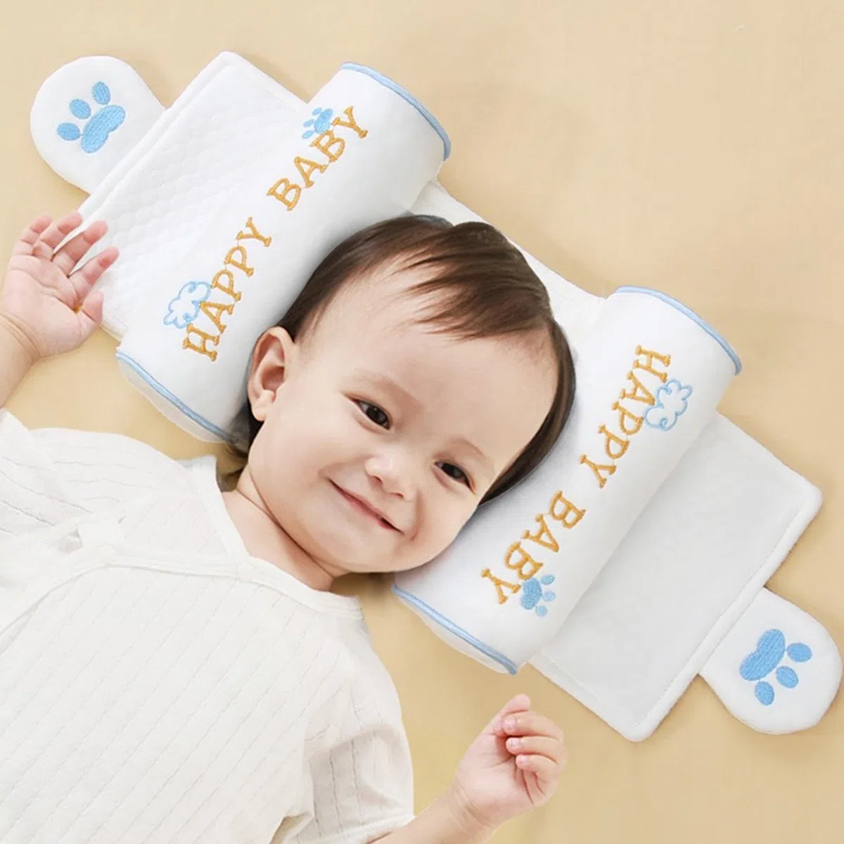 Almohada para niños, cojín suave y lavable para el cuello, cómoda almohada para reposar la cabeza, soporte duradero para el asiento del coche, cochecito, uso en la siesta en casa