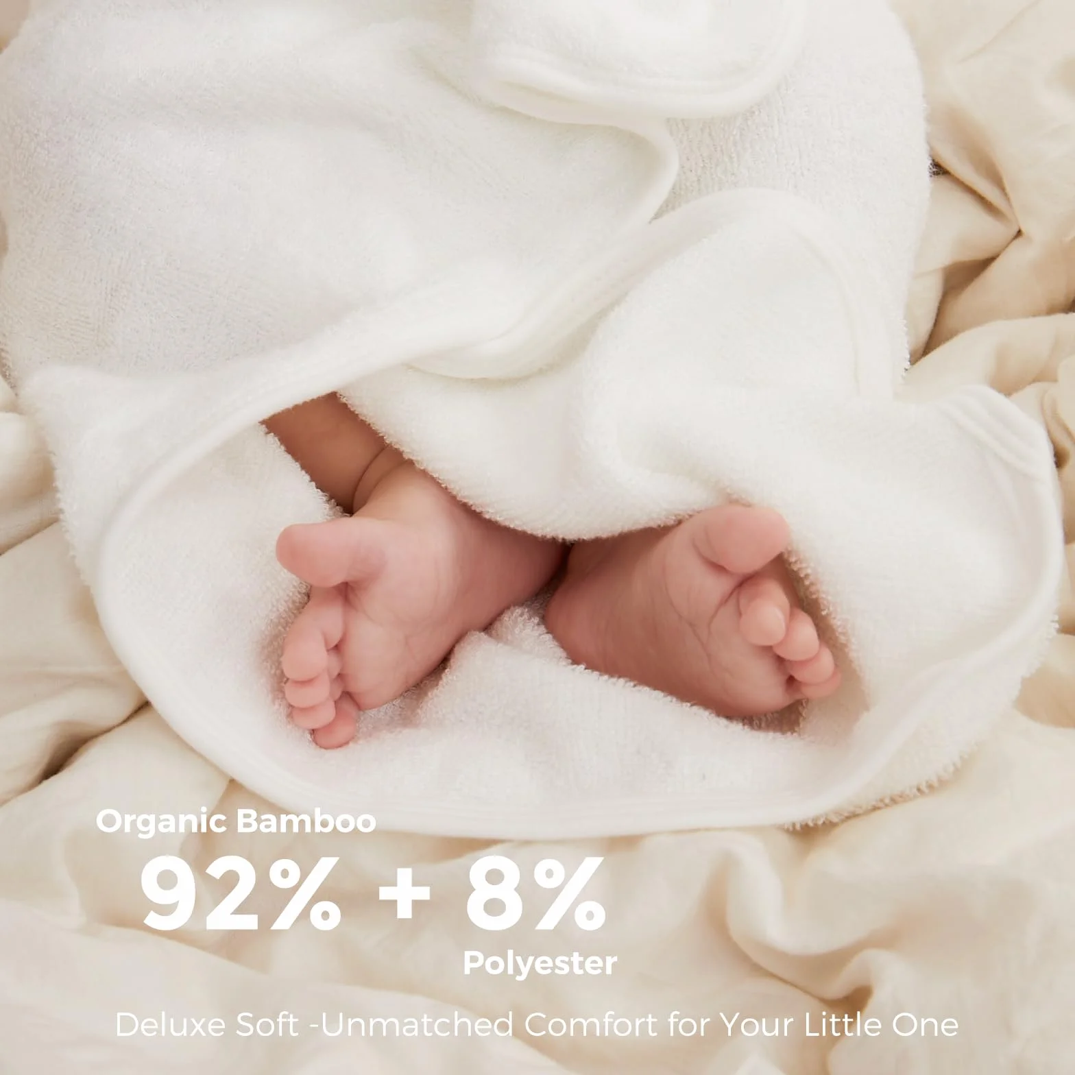 Momcozy Bambú Juego de Toallas de Baño para Bebé, Toalla Bebe Capucha 1 Pieza, Toalla Bebe 3 Piezas, Guante de Baño para Bebé 1 Pieza, Suave, Transpirable, Adecuado para Niñas y Niños