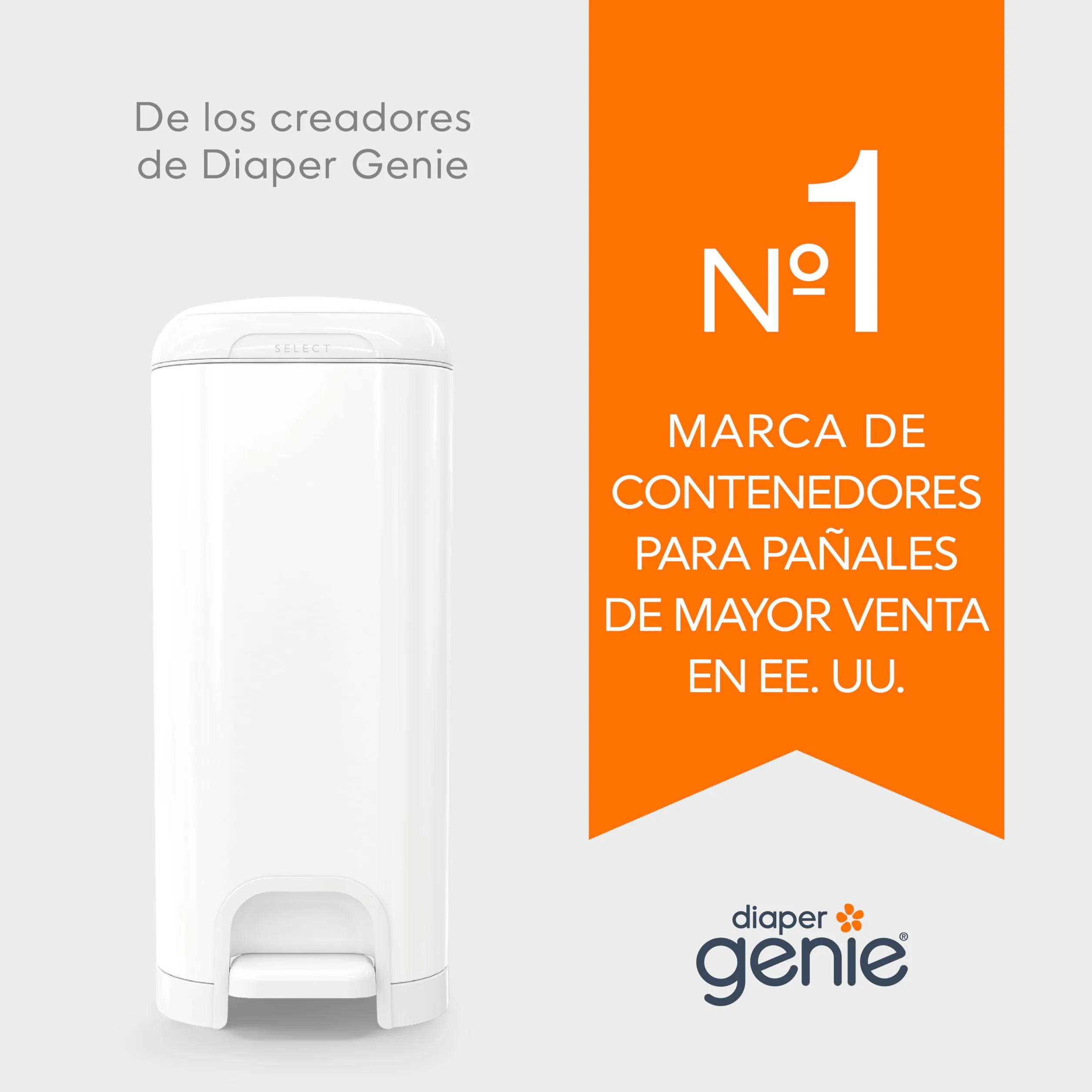 Angelcare Cubo para pañales Classic XL repuesto octogonal alta capacidad resistente olores 210 pañales talla 1