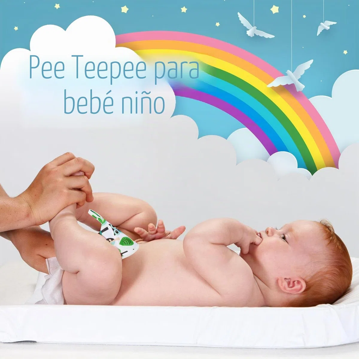 Pee Teepee - 12 fundas para pañales para bebé, mantente seco al cambiar pañales, accesorios de cambio de pañales con fuerte absorción de agua para niños, regalo de cumpleaños para recién