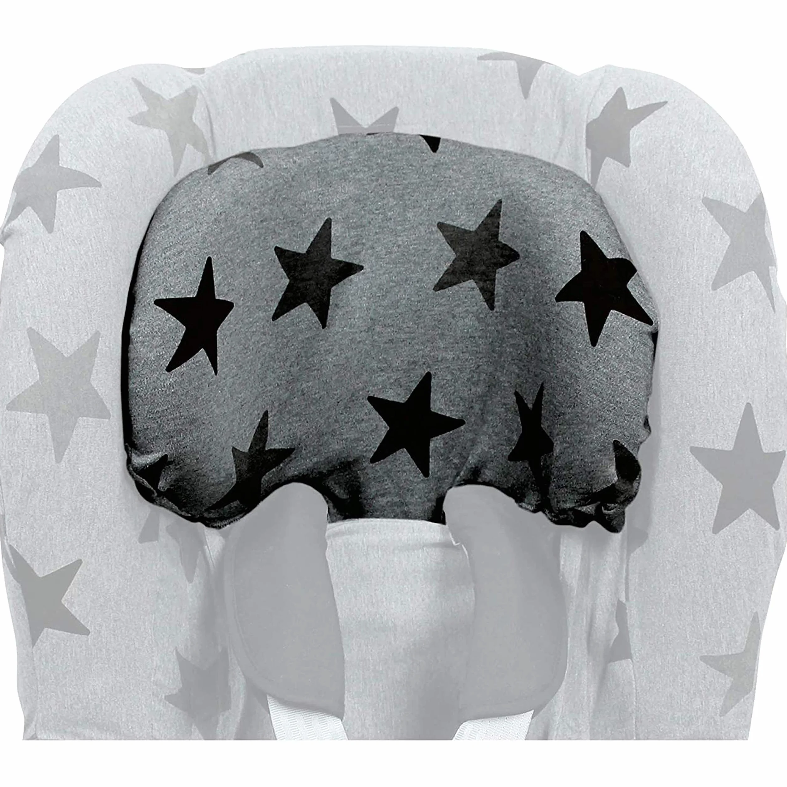 Dooky Grey Stars Funda De Asiento Infantil (ajuste Universal Para Muchos Modelos Populares, Grupo De Edad 1+ 9 - 18 Kg, Sistema De Cinturón De 3 Y 5 Puntos) (126826), Gris Con Estrellas