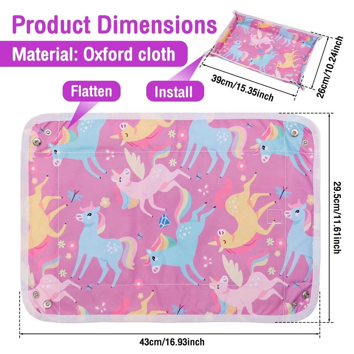Funda para mesa de viaje para niños, 39 x 26 cm, con funda para tableta, resistente al agua, organizador para tren de aviones, asiento de juego, accesorios de viaje para niños, de tela Oxford