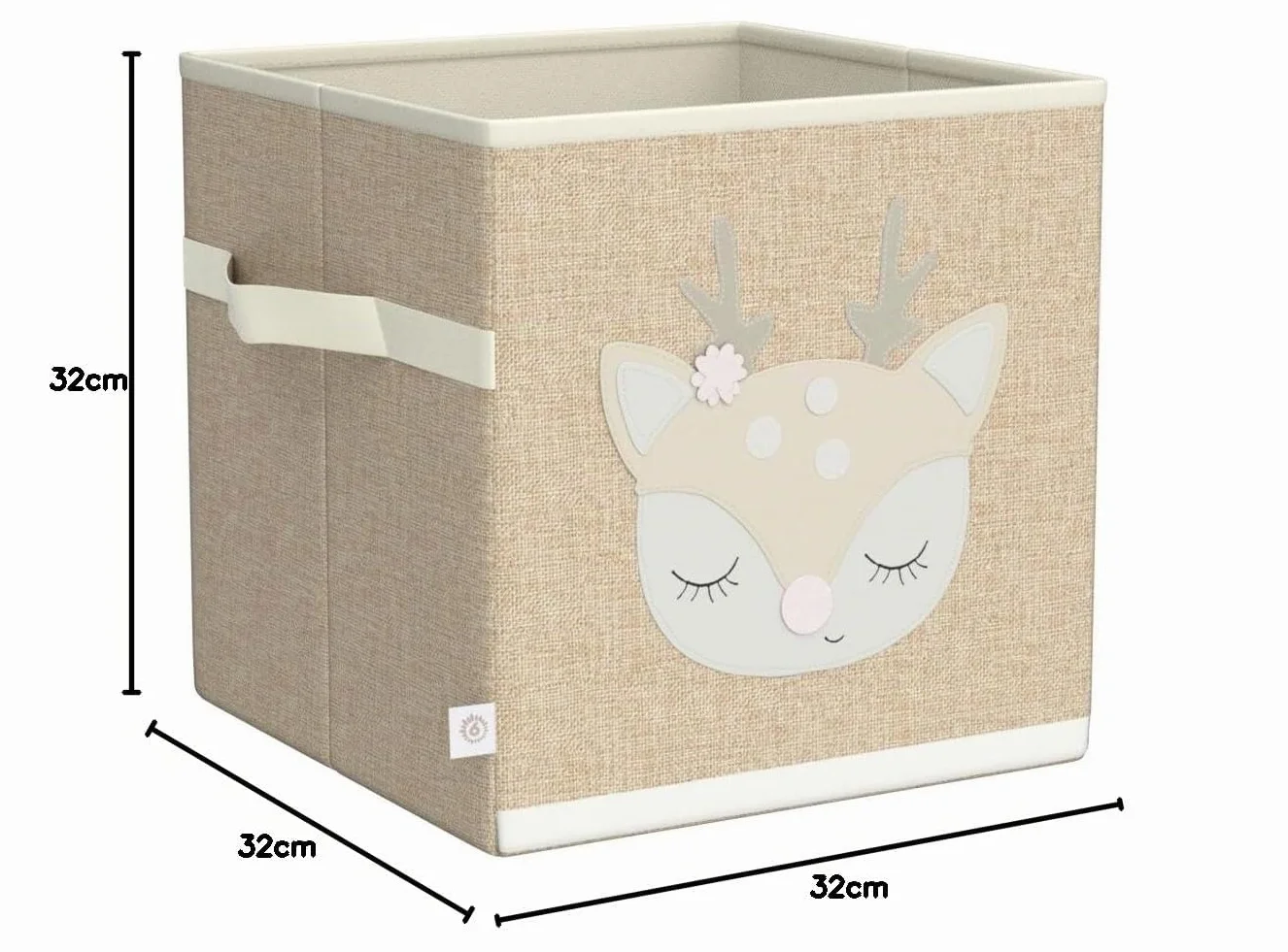 BIECO Caja Almacenaje 32x32x32 36L Plegable Decorativa para Kallax Estante Organizador Juguetes Infantil