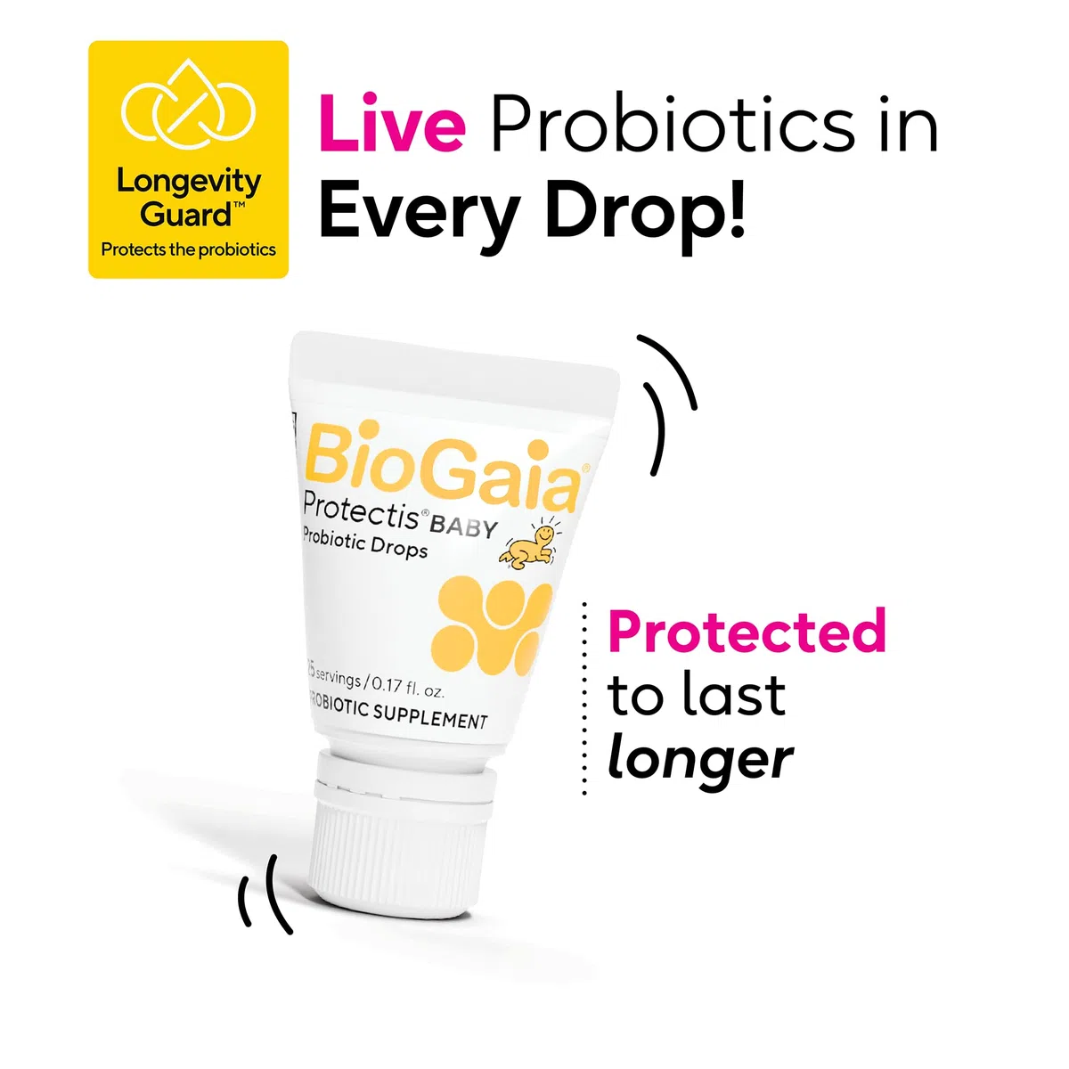 Everidis Health Sciences Gotas de probióticos Protectis para bebés, bebés, recién nacidos y niños cólicos, vómitos, estreñimiento y comodidad digestiva, 5 ML, 0.17 oz, 1 paquete