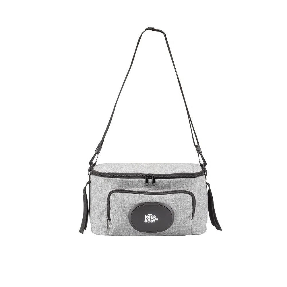Bolsa Organizadora para silla de paseo o carro de bebé Universal compacto y ligero (Gris)
