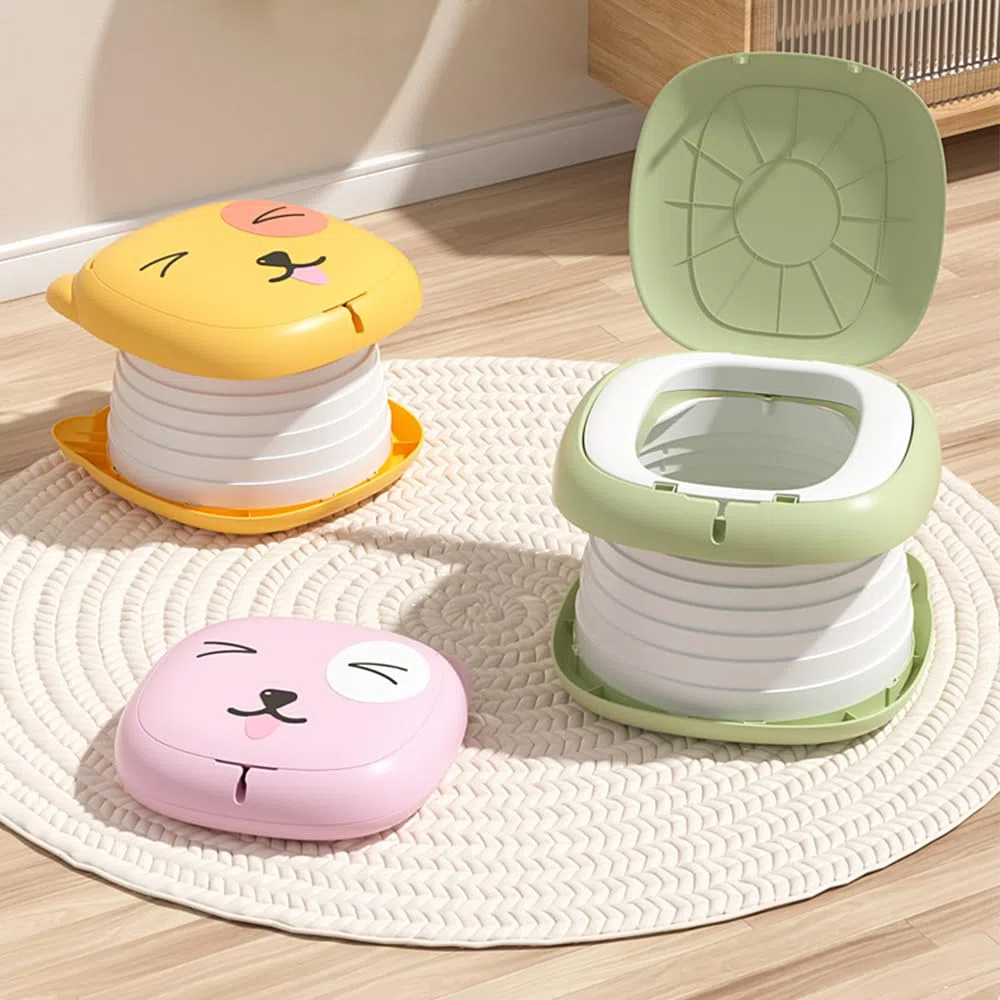 Orinal Portátil Plegable para Niños, Asiento de Inodoro Infantil Portátil, Bebé Orinal Portatil Asiento,Inodoro Portátil para Niños