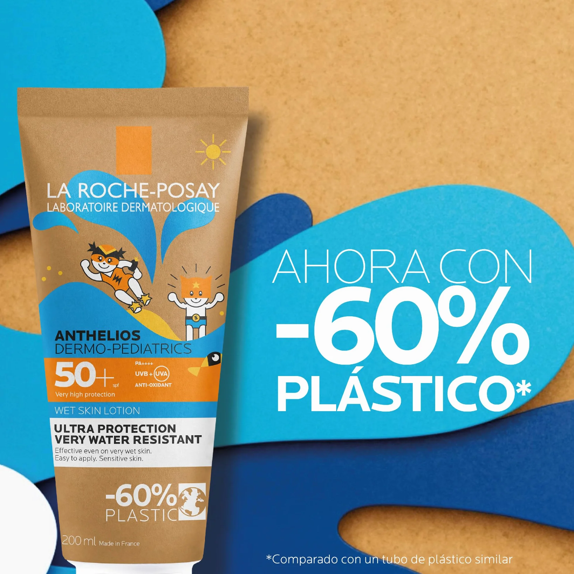 La Roche Posay Anthelios Dermo-Pediatría Protector Solar SPF50+ Leche Corporal 200 ml