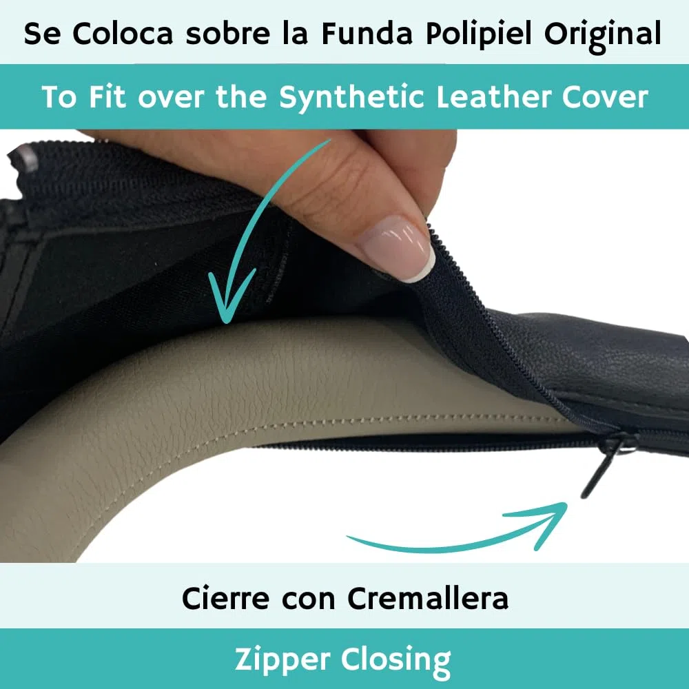 PROTEC TIF | Funda de Cuero Sintético Compatible con el Manillar Polipiel de Jane MUUM (2015-2024)