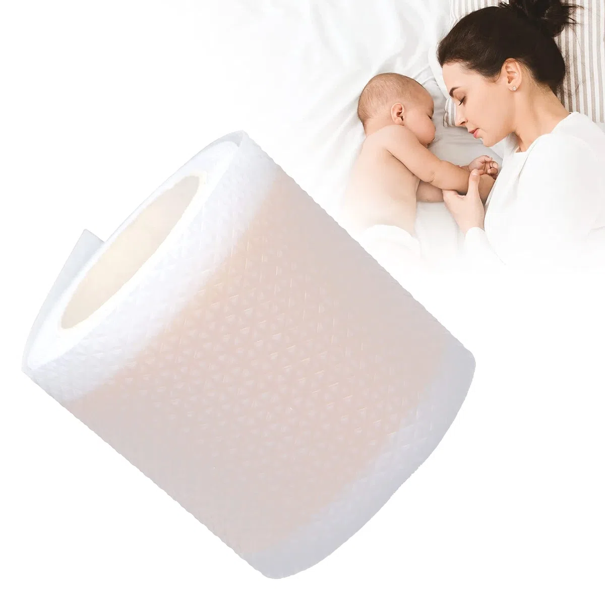 Parche de Corrección de Aurícula para Bebé, Correctores Estéticos de Oreja de Bebé Recién Nacido Transpirable de Silicona, Parche de Corrección de Valgo de Aurícula de 4 X 100 Cm