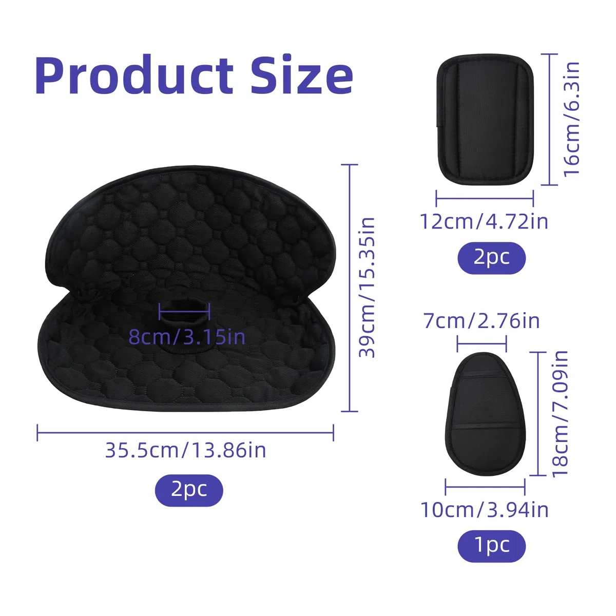 2 Piezas de la Silla Protectora Del Coche de la Silla de Niños Impermeable, con 3 Piezas Alfombras de Hombro Asiento para Niños para Cacerolas Entrenamiento Ajuste Todas Las Tallas Asientos de Coche