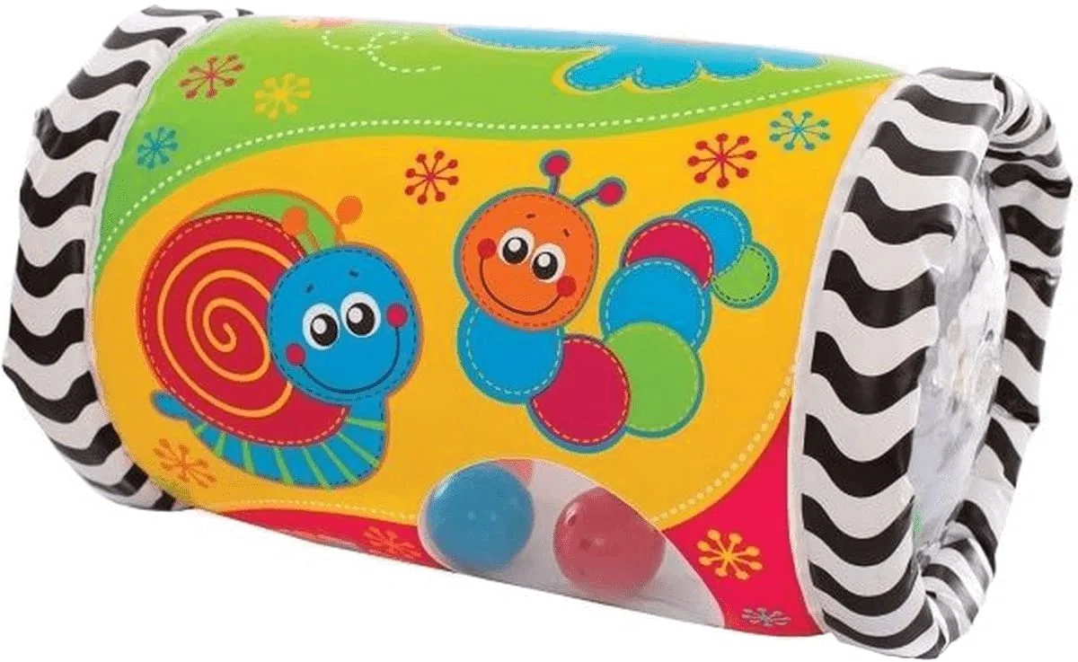 Playgro Rulo de Actividades Musical, Desde los 6 Meses, Tumble Jungle Peek in Roller, Multicolor, 40154