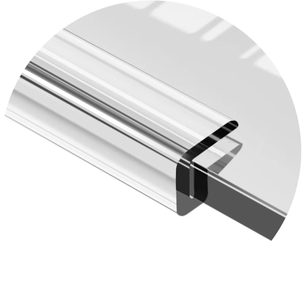 Bordes De Muebles Protectores De Vidrio Transparente Borde De Canal En Forma De U Tiras De Parachoques Protectores De Borde De Vidrio Templado A Prueba De Bebés Para Paneles Esquinas De Mesa(1