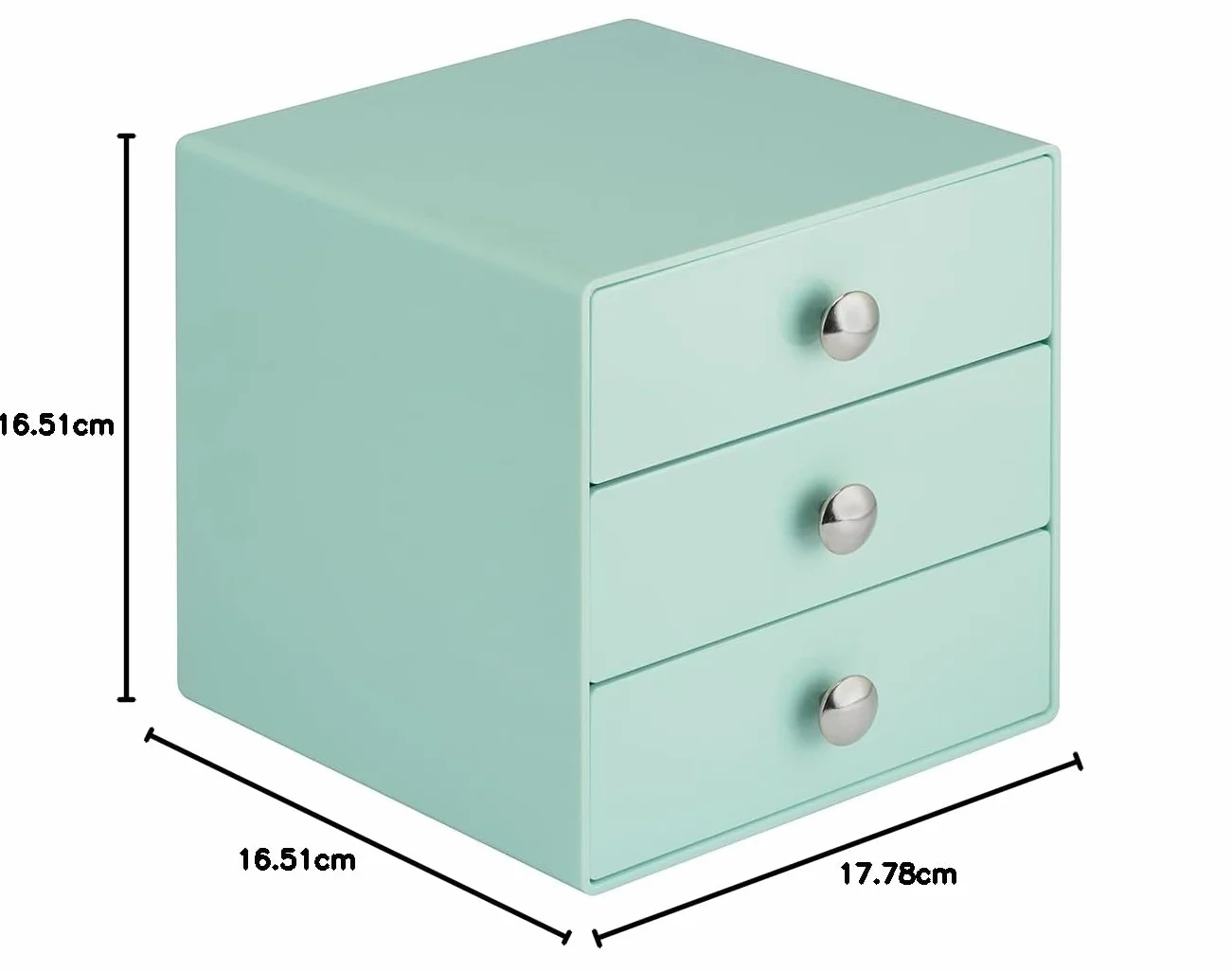 iDesign Organizador de 3 Cajones Menta