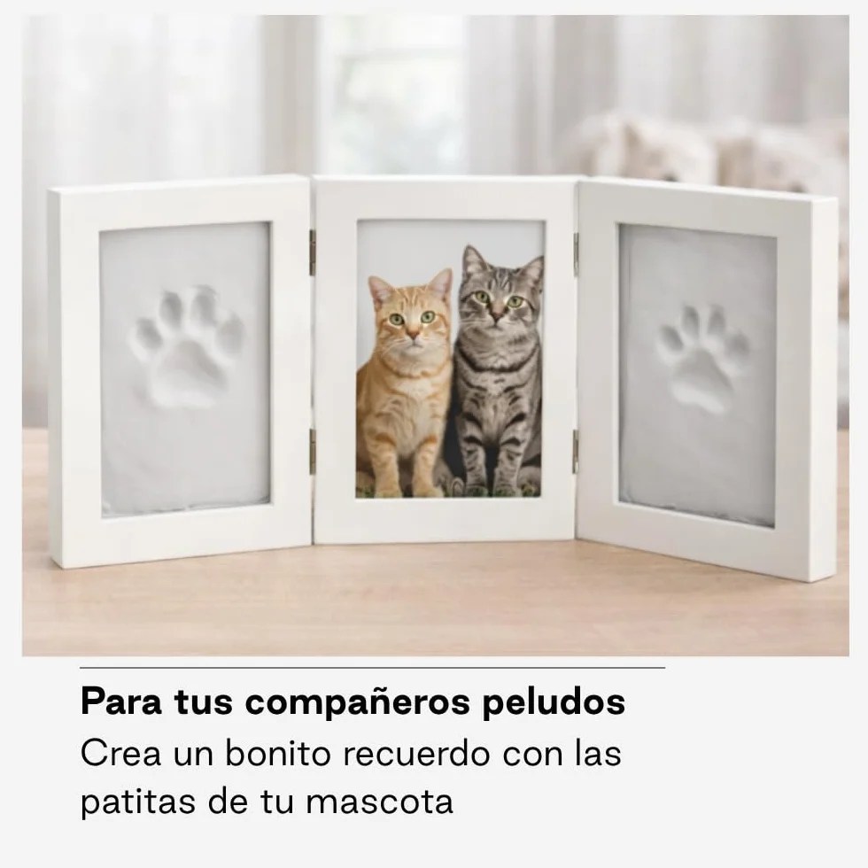 Jané Marco Huella Bebé Arcilla Modelado Secado 24h Recuerdo Mano Pie Mascota Blanco