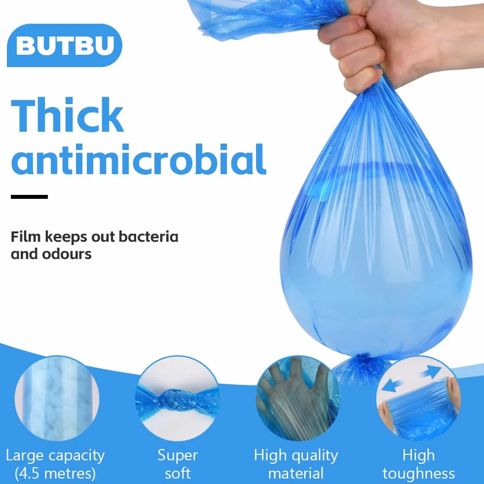 16 Piezas Recambios Cubos de Pañales, Bolsa de Relleno para Papelera Pañales Bebe, RECAMBIOS Papelera Pañales ORIGINALES, Fuerte Compatibilidad, Instalación sin Complicaciones, Azul