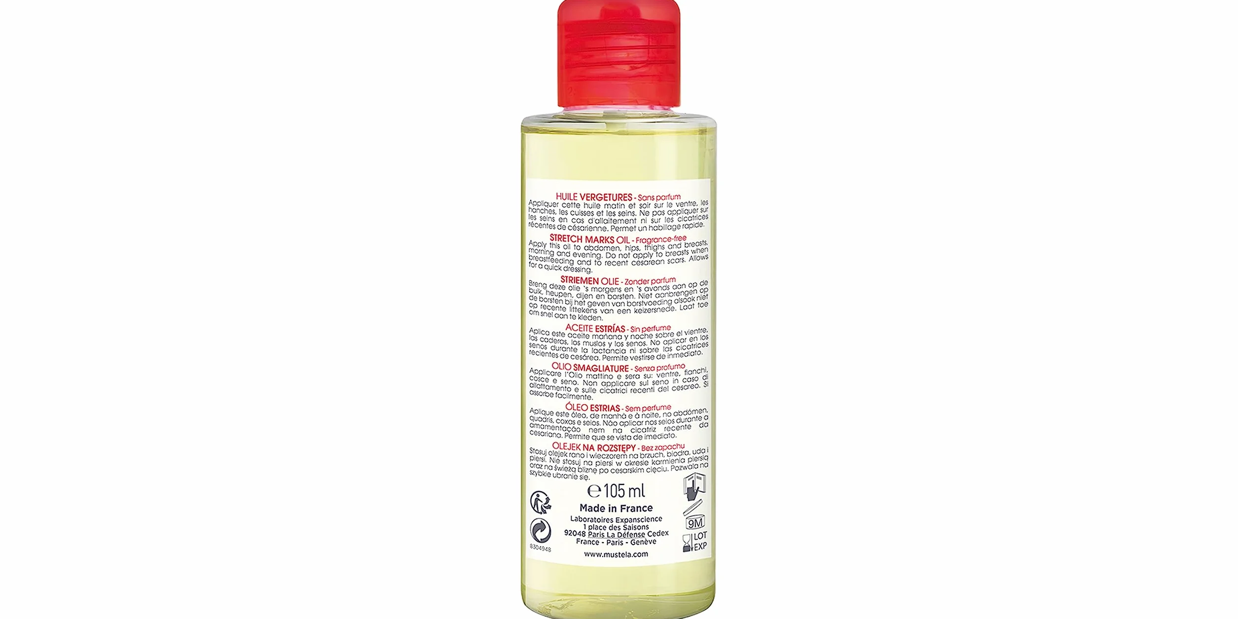 MUSTELA - MUSTELA 9M ACEIT ESTRIAS 105ML