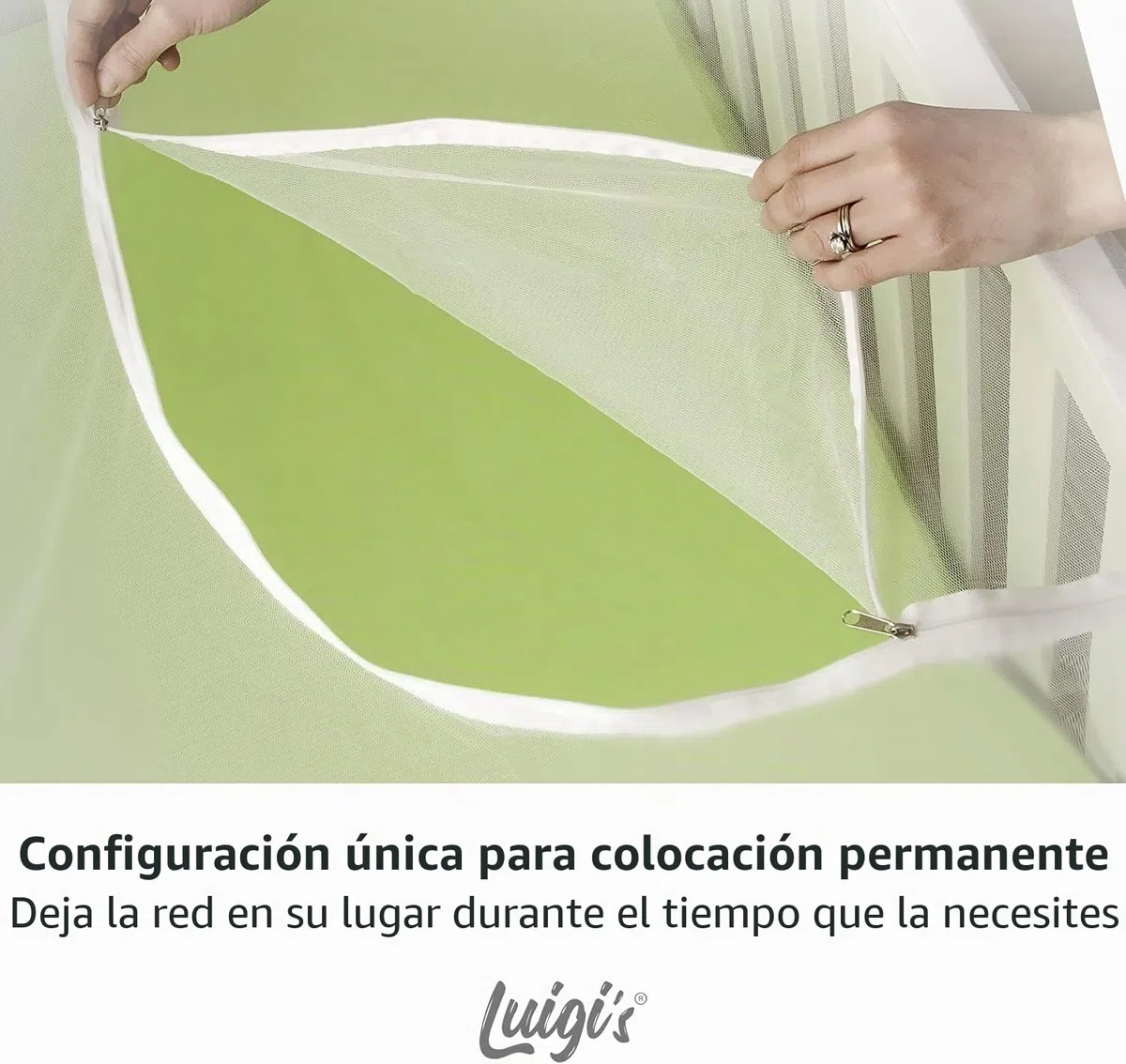 Mosquitera para Cuna Universal - Antimosquitos bebé - Red mosquitera Plegable para la Cama o minicuna - Mosquitera Viaje Transparente con Cremallera para Acceso fácil al bebé (de Luigi’s)