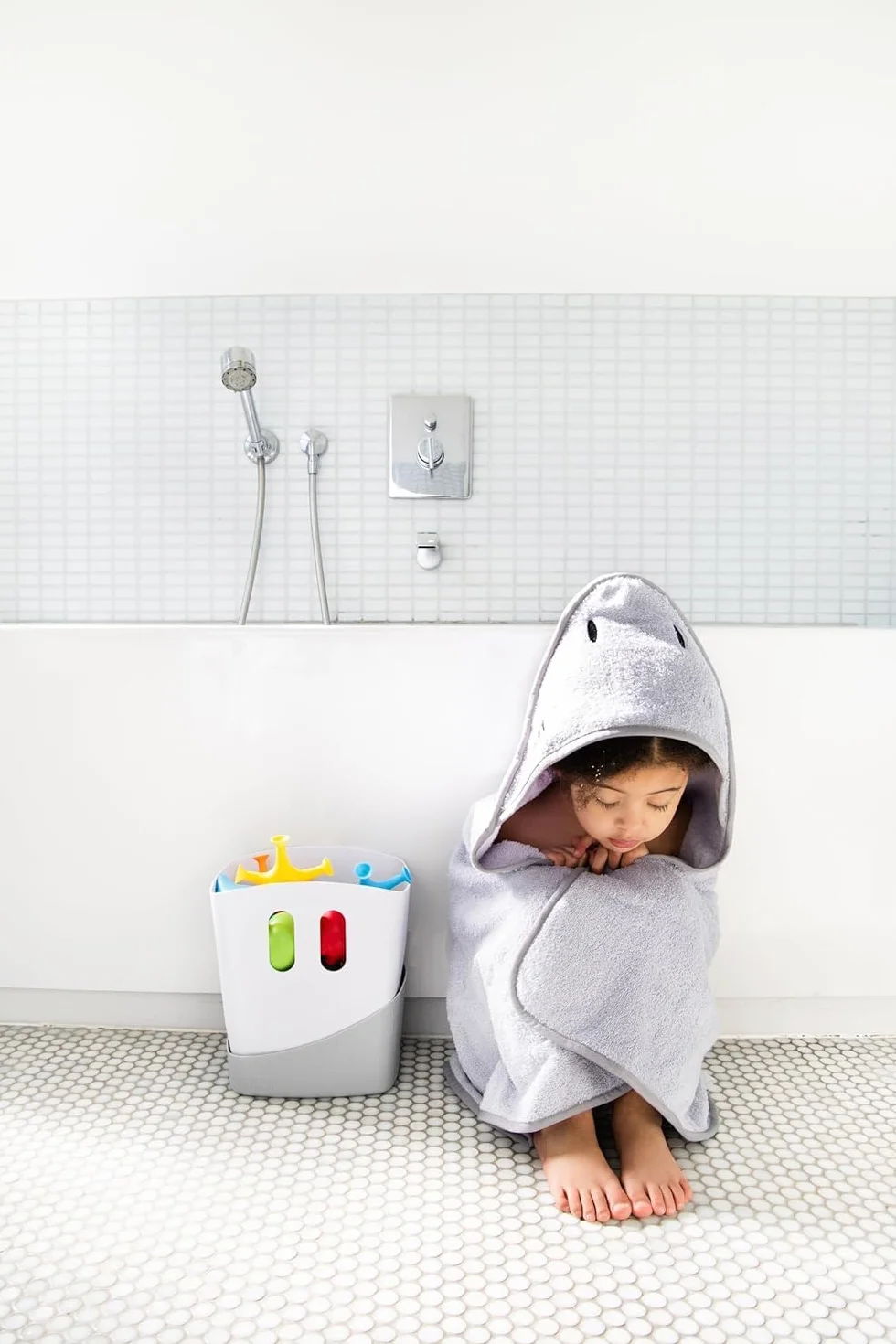 Ubbi U10510 - Cesto organizador de bañera, color gris