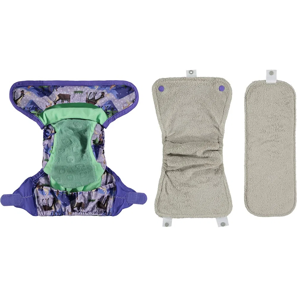 Close Pop-In Pañal de Tela Lavable Reutilizable Bambú talla Única Adaptable hasta 16kg, Unisex, Moose