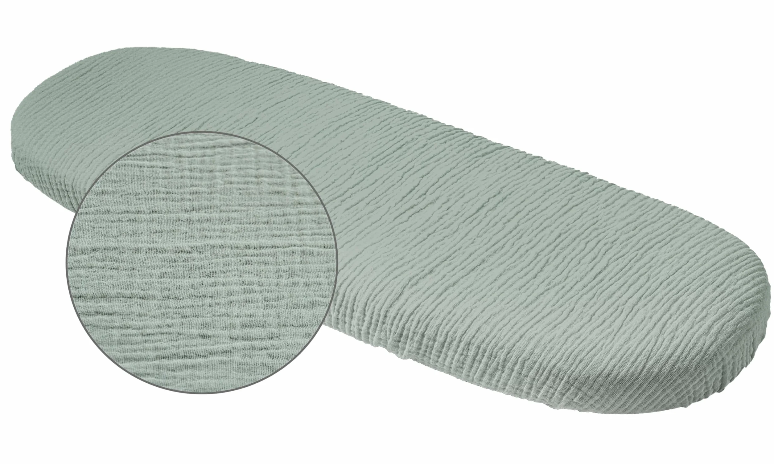 Medi Partners Sabanas Cuna Bebe 86x40 Sabana Bajera Capazo Set de 3 Funda Colchon Combiador para Carro - 100% Algodón Muselina Universal Minicuna Moises Sábanas Carrito (Oliva-Blanco-Gris)