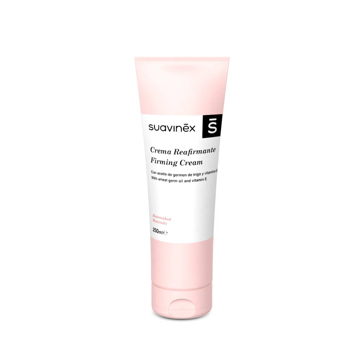 Suavinex – Crema Reafirmante Corporal. Compatible con Lactancia Materna. Recupera el Tono Cutáneo. con Manteca de Karité. 86% Ingredientes de Origen Natural, 250Ml, Rosa