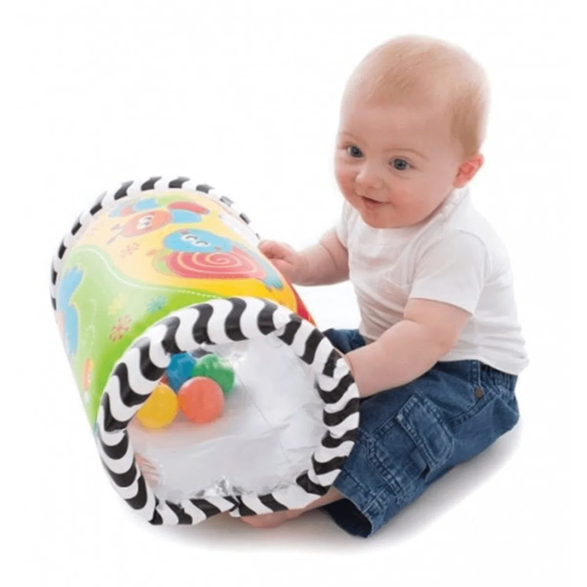 Playgro Rulo de Actividades Musical, Desde los 6 Meses, Tumble Jungle Peek in Roller, Multicolor, 40154