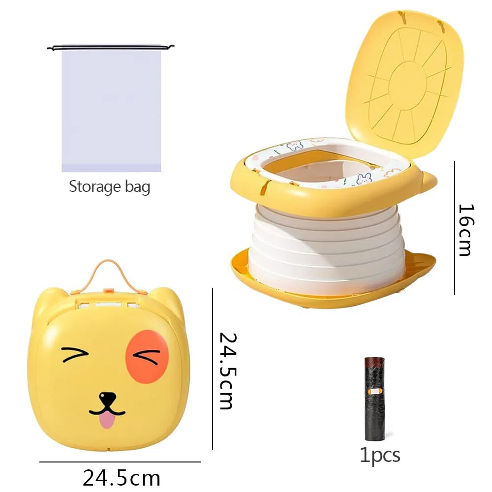 Orinal Portátil Plegable para Niños, Asiento de Inodoro Infantil Portátil, Bebé Orinal Portatil Asiento,Inodoro Portátil para Niños