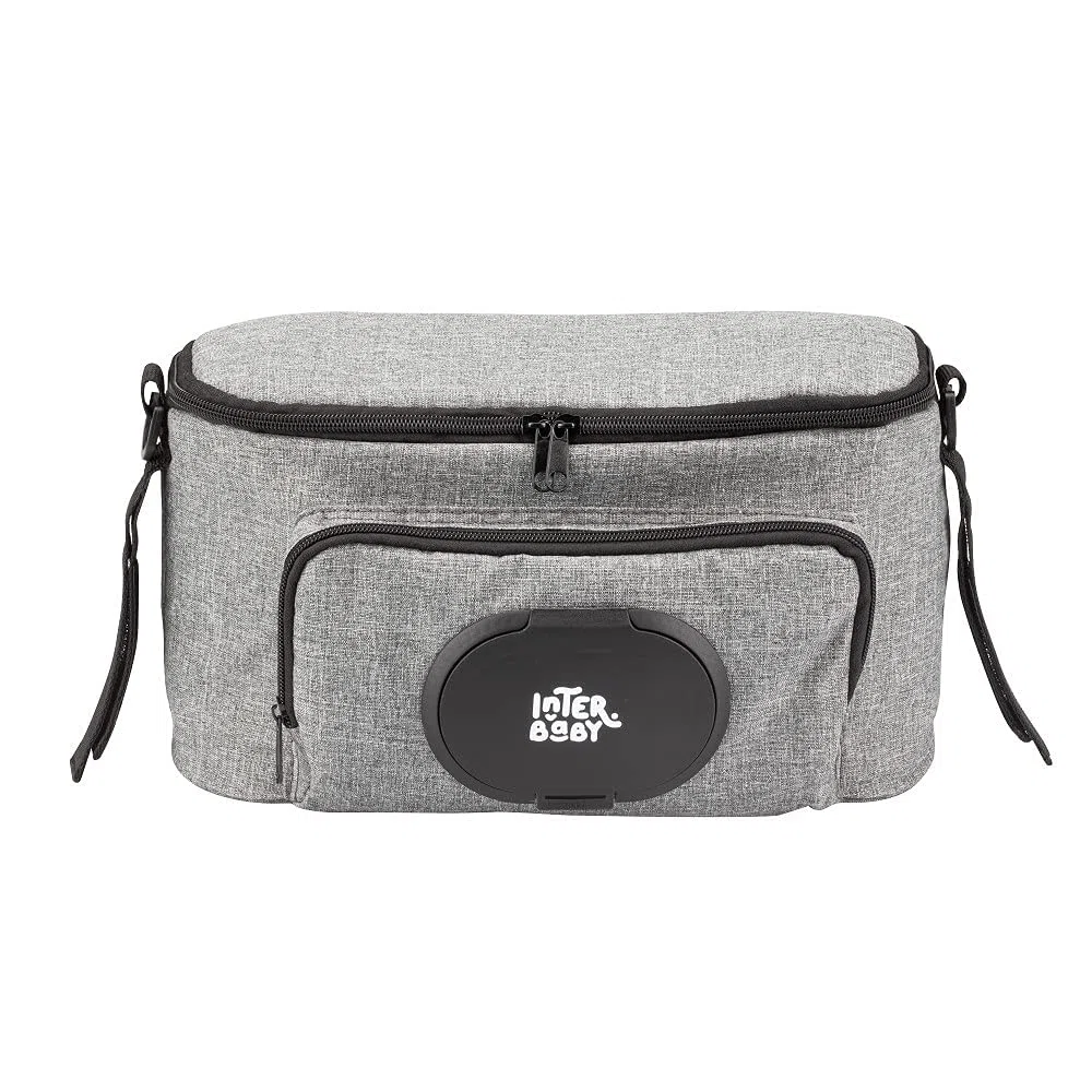 Bolsa Organizadora para silla de paseo o carro de bebé Universal compacto y ligero (Gris)
