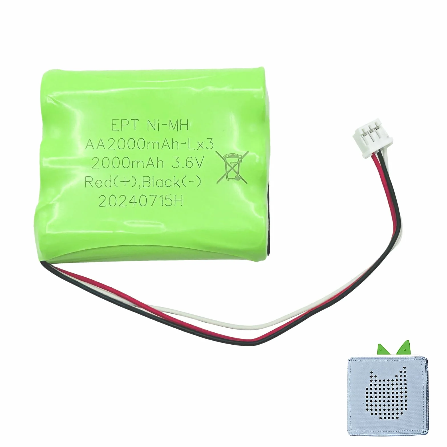 Batería de repuesto para Toniebox Speaker 3,6 V, 2000 mAh