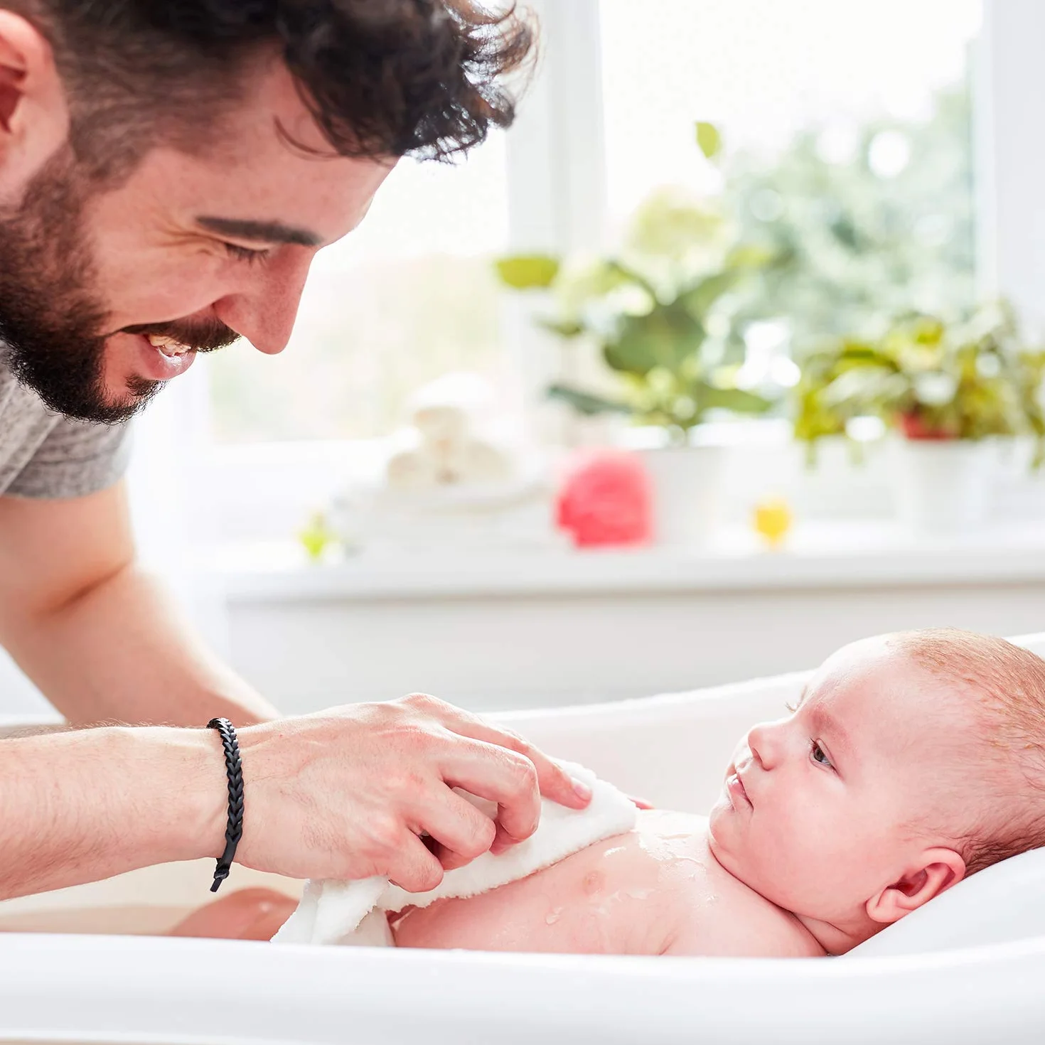 Momcozy Bambú Juego de Toallas de Baño para Bebé, Toalla Bebe Capucha 1 Pieza, Toalla Bebe 3 Piezas, Guante de Baño para Bebé 1 Pieza, Suave, Transpirable, Adecuado para Niñas y Niños