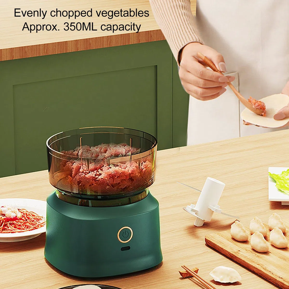Mini Picadora de Alimentos, Procesador de Alimentos para Bebés Profesional Portátil para Alimentos para Bebés para Cocina para Chile para Carne