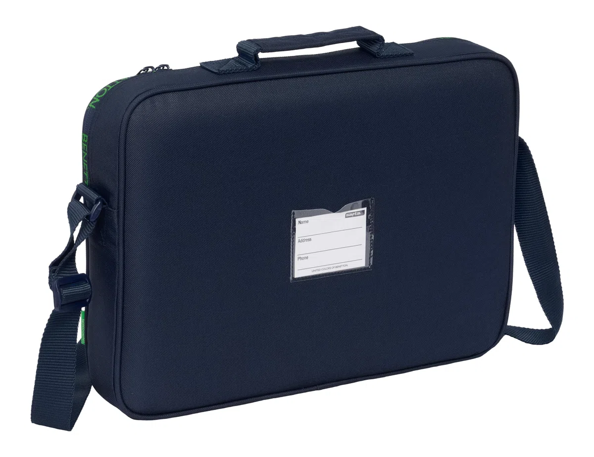 BENETTON TOGETHER - Cartera Extraescolares, Maletín Portatodo, Bandolera, Cómoda y Versátil, Calidad y Resistencia, 38x6x28 cm