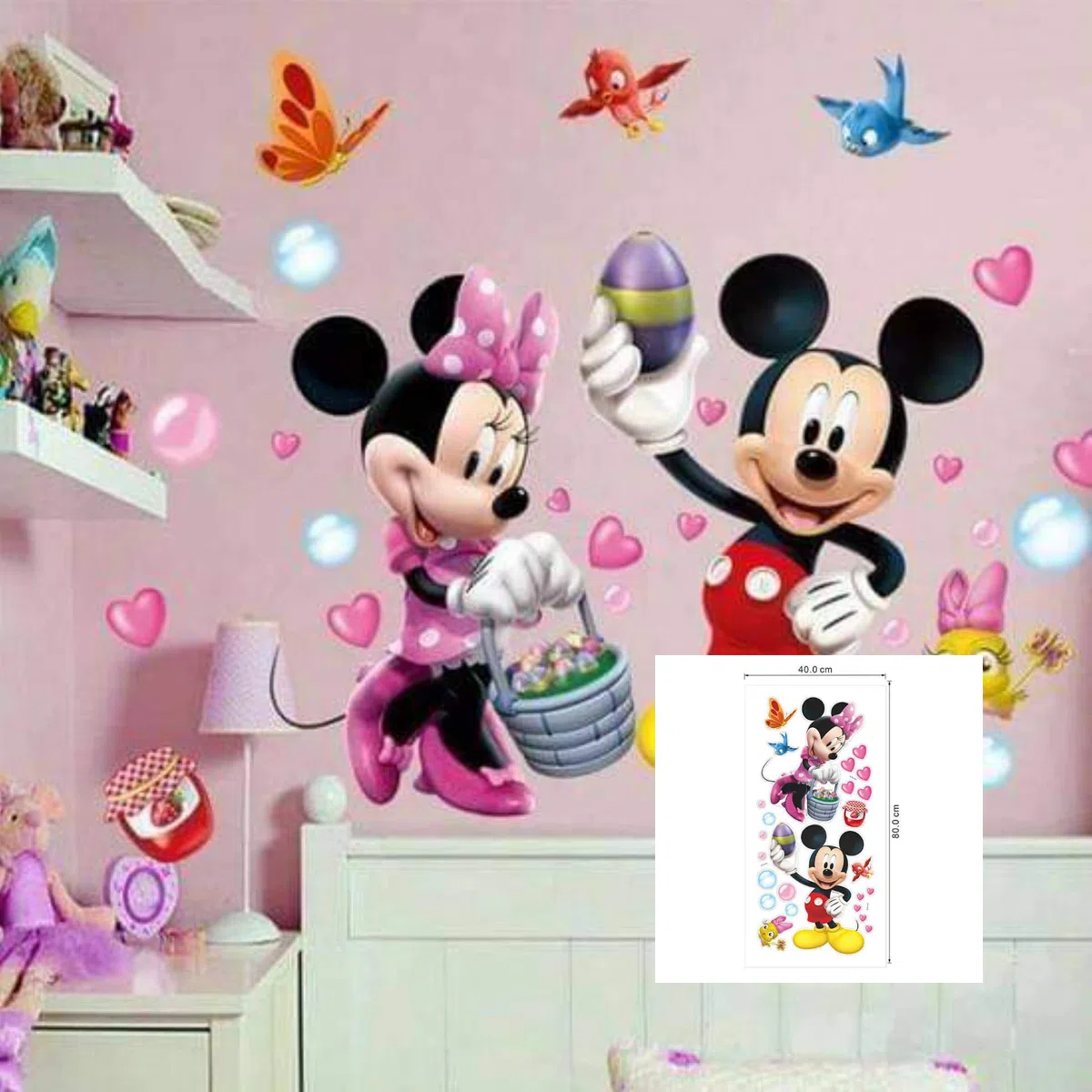 Kibi Pegatinas Infantiles Pared Pegatinas Decorativas Wall Stickers Pared Dormitorio Calcomanias para Niños