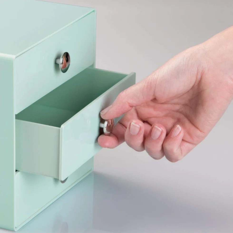 iDesign Organizador de 3 Cajones Menta
