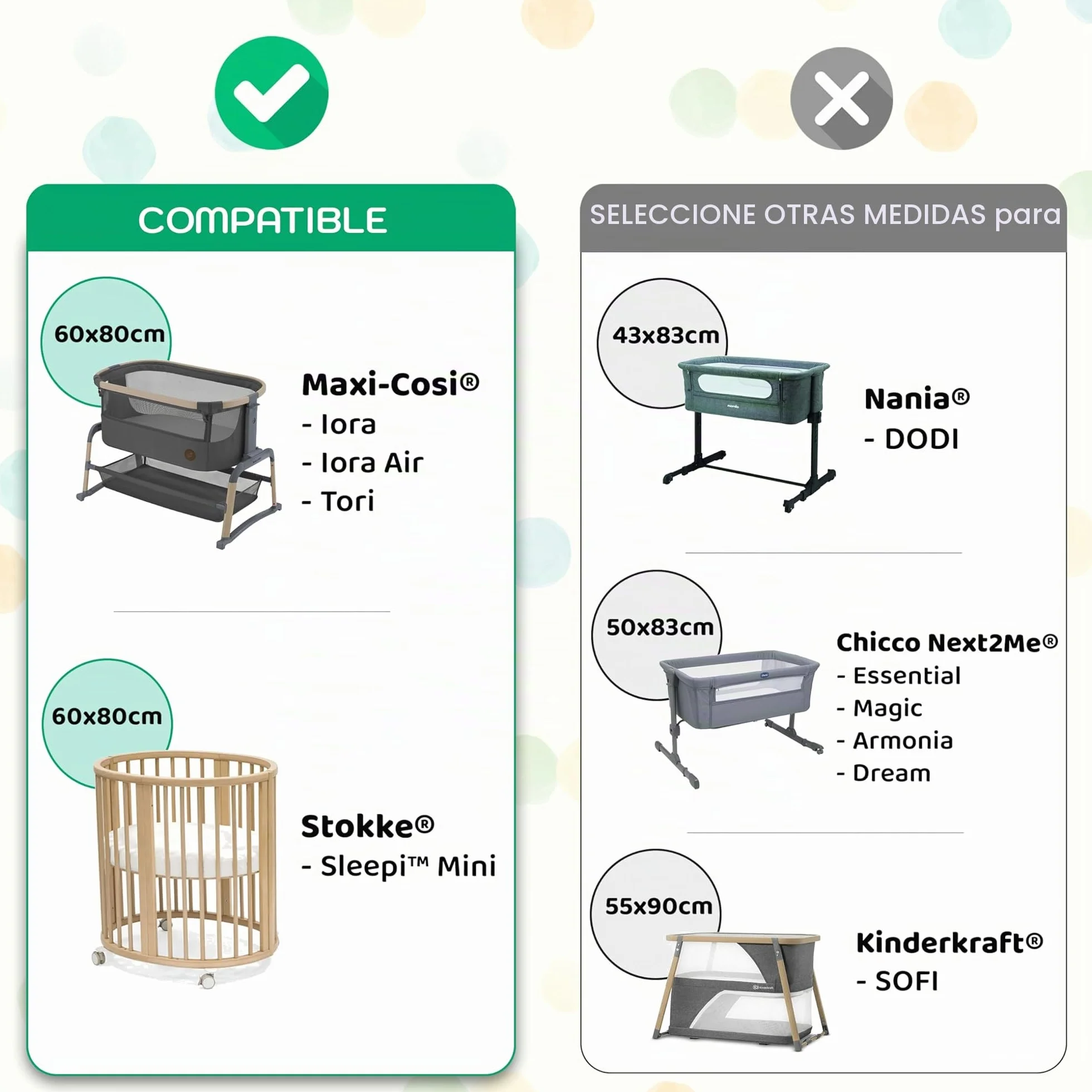 Sábanas Minicuna 100% Algodón – Sabanas Minicuna Compatible con Iora, Tori, Iora Air y Sleepi Mini (60 x 80 cm, Animales Azules)