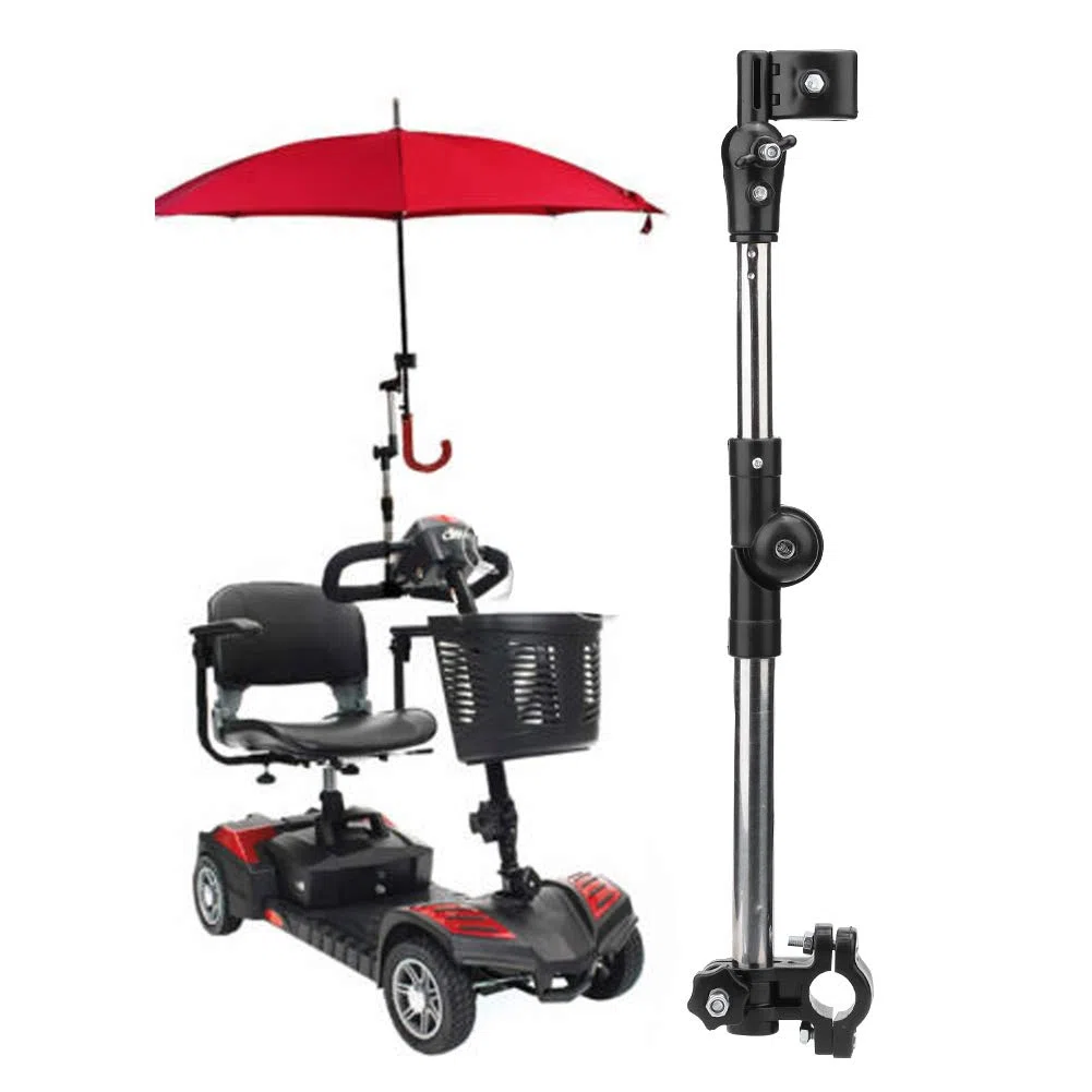 Marco de Soporte de Paraguas Piezas de Scooter de Silla de Ruedas Accesorios Cochecito de Silla de Ruedas Accesorio de Paraguas de Bicicleta Abrazadera de Soporte de Manillar