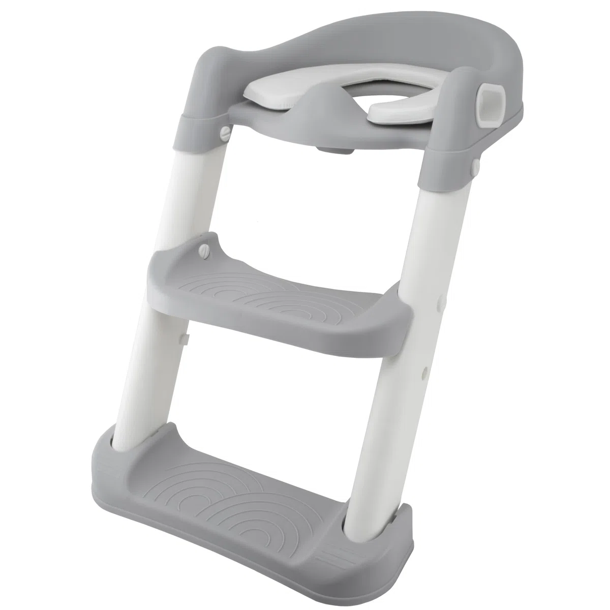 Almar Baby Adaptador WC para Niños con Escalera Reductor de Inodoro Asiento WC de Niños con Escalera Antideslizante Plegable con Cojín Gris
