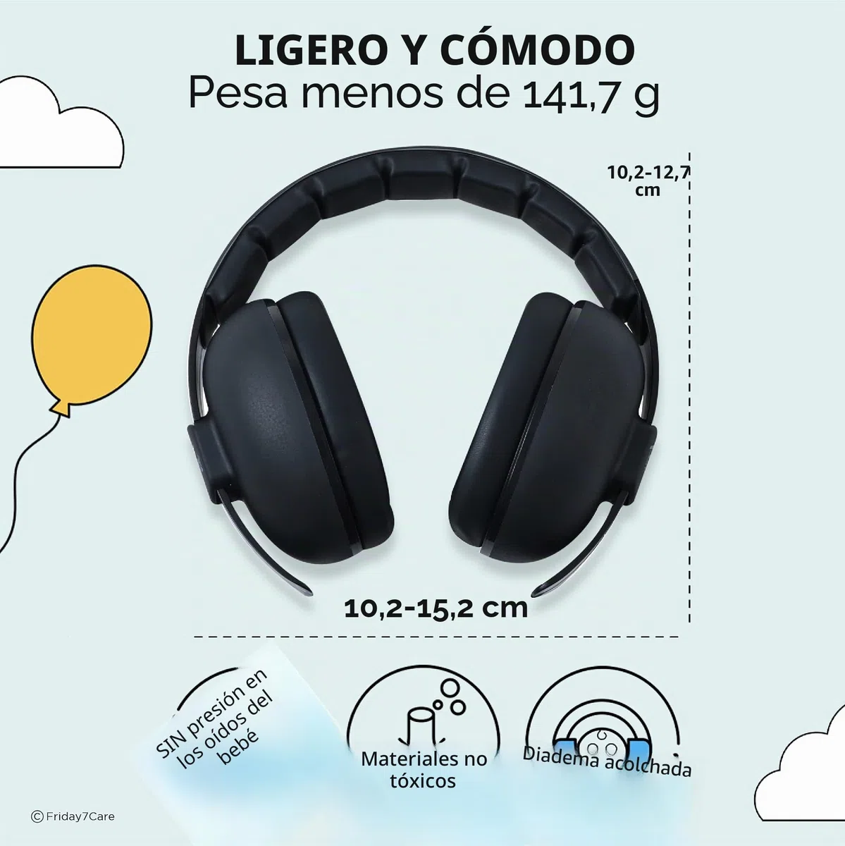 Fridaybaby - Protección para los oídos para bebés (0 - 2+ años)
