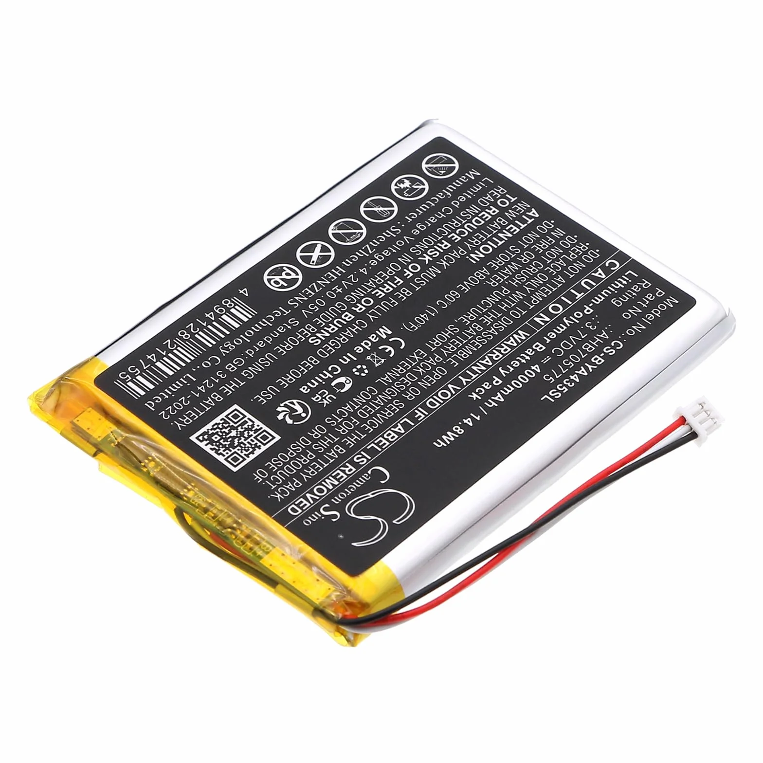TECHTEK Batería 4000mAh Compatible con [Babymoov] A014426, A014433, A014435, Babyphone Yoo Go +. A014429, Babyphone Yoo Go+ HD, Yoo Master +, Yoo Master+, Go +, Master FBA