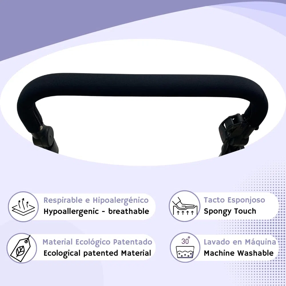 PROTEC TIF | Funda de Neopreno Compatible con el Manillar de Goma del Carrito Jane MUUM | Se coloca sobre la goma original | Fabricación Española