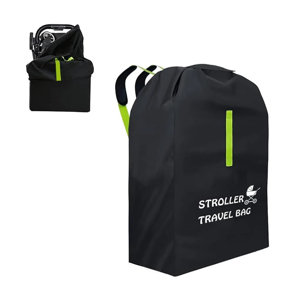 Bolsa de Transporte para Asiento Infantil, Impermeable Bolsa de Transporte Cochecito, Bolsa de Viaje para Viajes en Avión, Resistente al Agua, con Correa para el Hombro (120x63x43)
