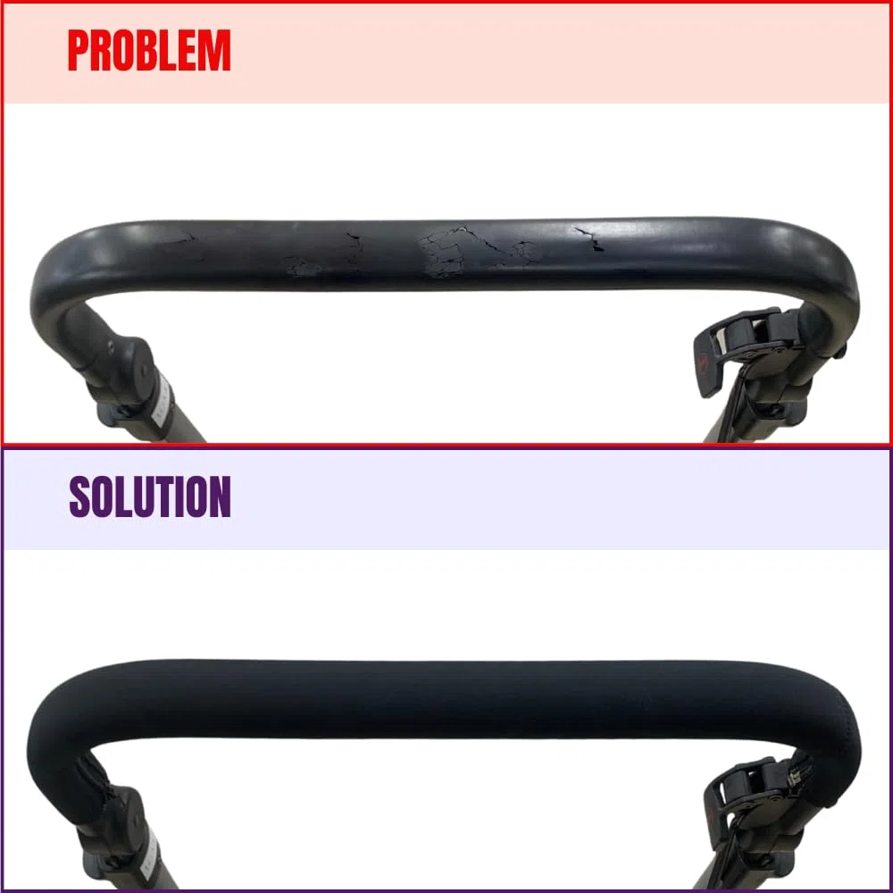 PROTEC TIF | Funda de Neopreno Compatible con el Manillar de Goma del Carrito Jane MUUM | Se coloca sobre la goma original | Fabricación Española