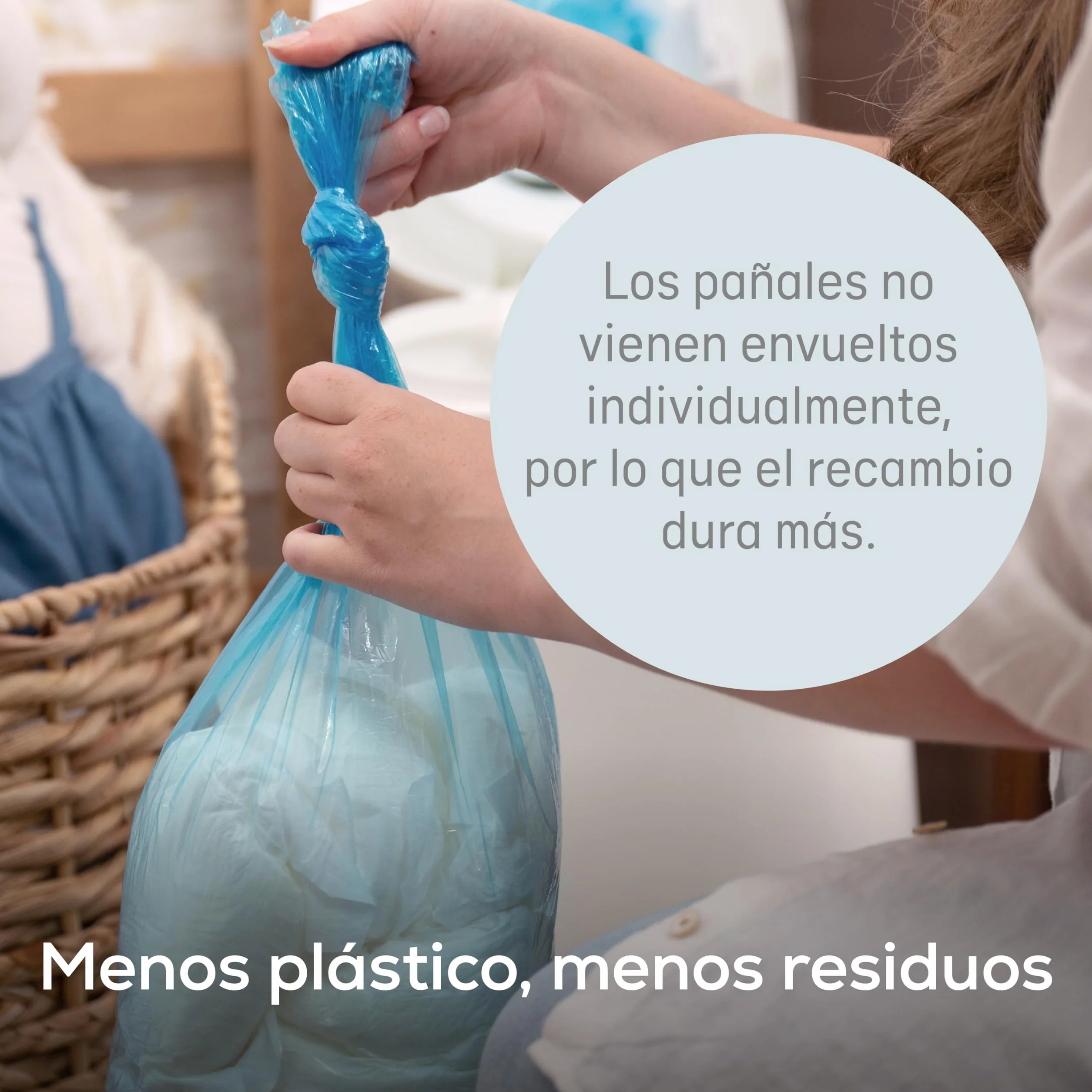 Angelcare Cubo para pañales Classic XL repuesto octogonal alta capacidad resistente olores 210 pañales talla 1