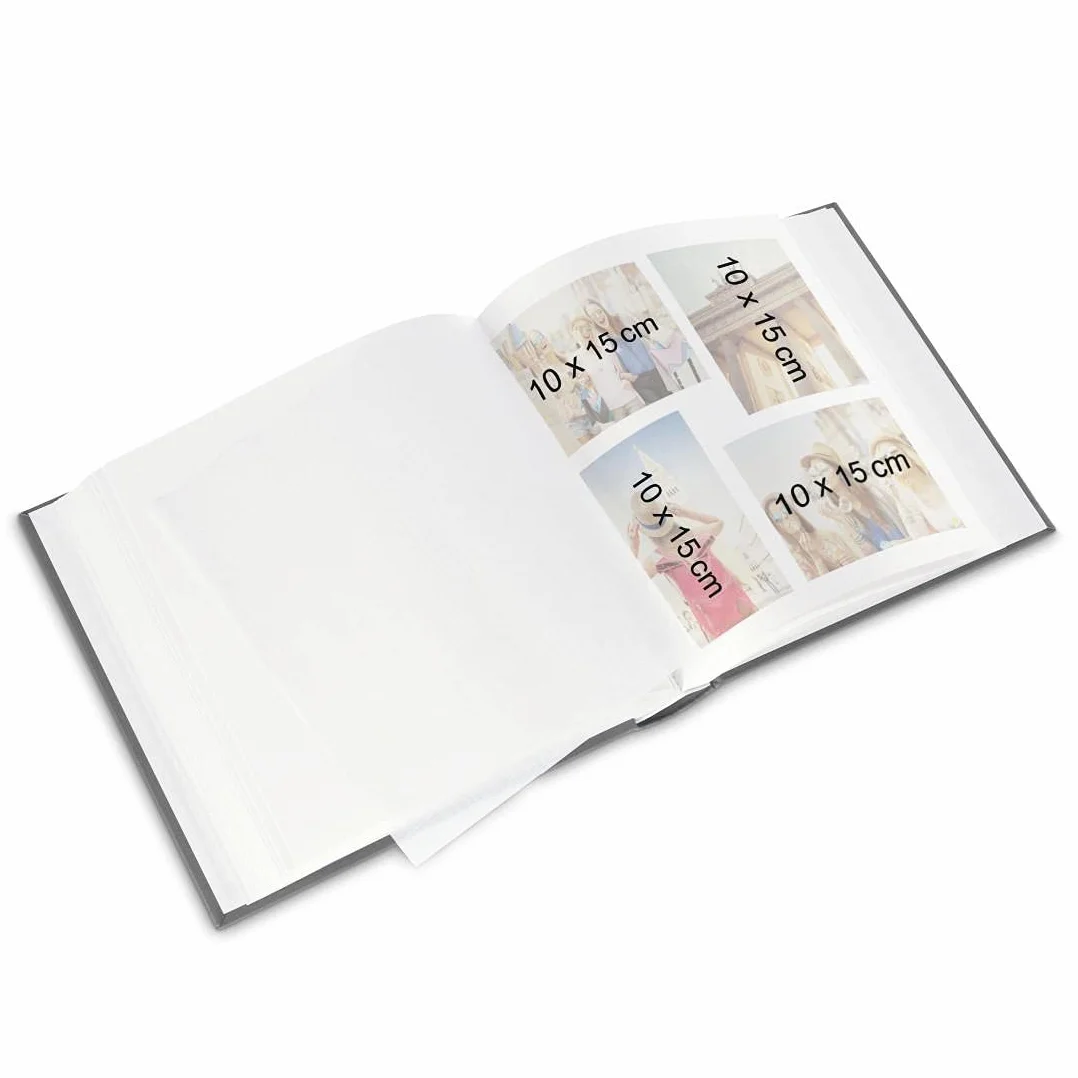 Hama | Álbum de Fotos para pegar y escribir (Álbum de fotografía de 10 x 15 cm, tamaño 30x30cm, con 80 hojas, papel cristal protector, fotos de 10x15 cm máximo 320 fotos) Color Azul