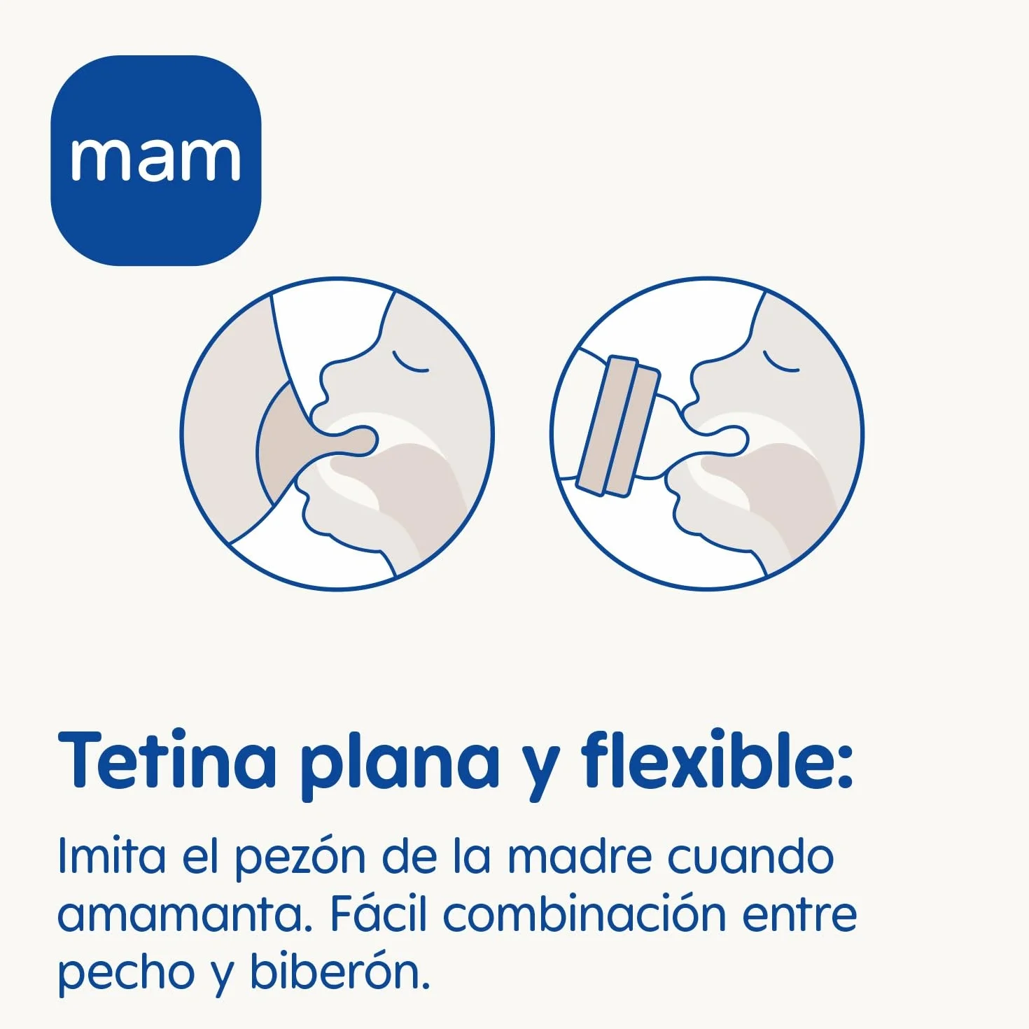 MAM Pack 2 Biberones Anticólicos, 2-4 Meses, 260ml, con con Tetina 2 Flujo Medio de Silicona de Fácil Aceptación, Autoesterilizable y Fácil de Limpiar, MAM Easy Start Anti-Colic, Neutro Mate, 2uds