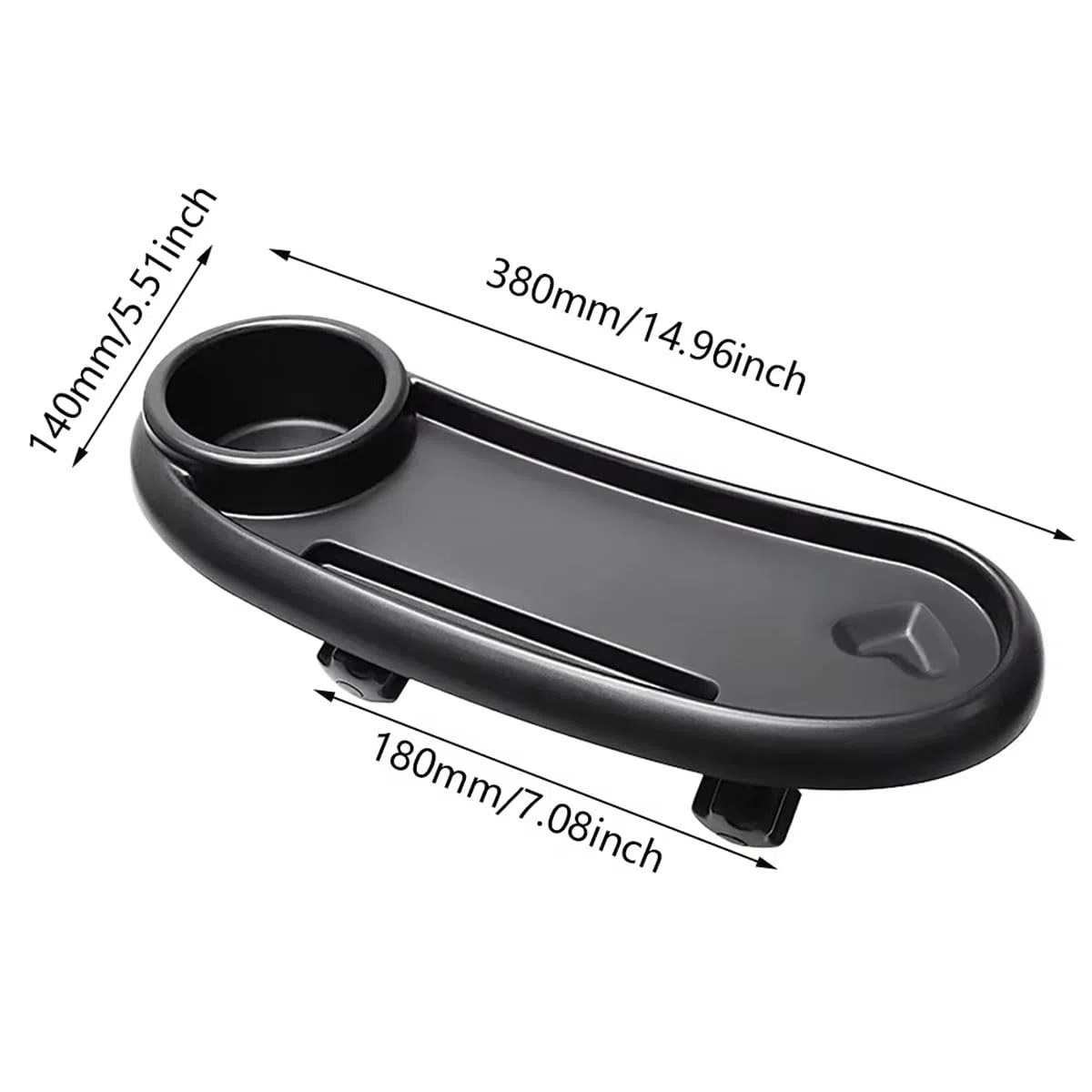 Bandeja universal para cochecito de bebé, bandeja universal para cochecito de bebé, con soporte para bebidas, accesorio para cochecito, adecuado para botellas de agua, alimentos, teléfonos móviles,