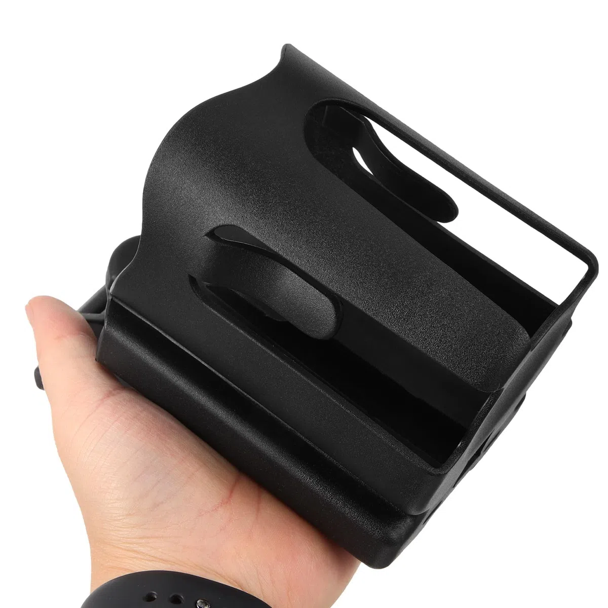 Portavasos en y Andador para Silla de Ruedas Ajustable de Abrazadera Antideslizante Abs, Soporte Resistente para Botellas y Tazas Movilidad Diaria