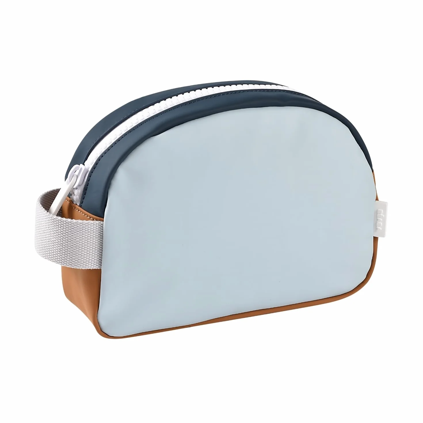 BÉABA, Neceser para bebé/niño, Impermeable, Gran capacidad 2,5L, Gran abertura con cremallera, Etiqueta para el nombre, Efecto chicle, Faro, Azul noche