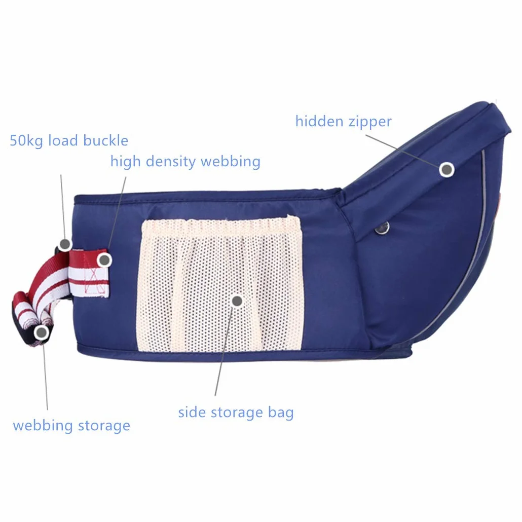 Portador de bebé ergonómico Hipseat asiento cintura para niños pequeños ligero